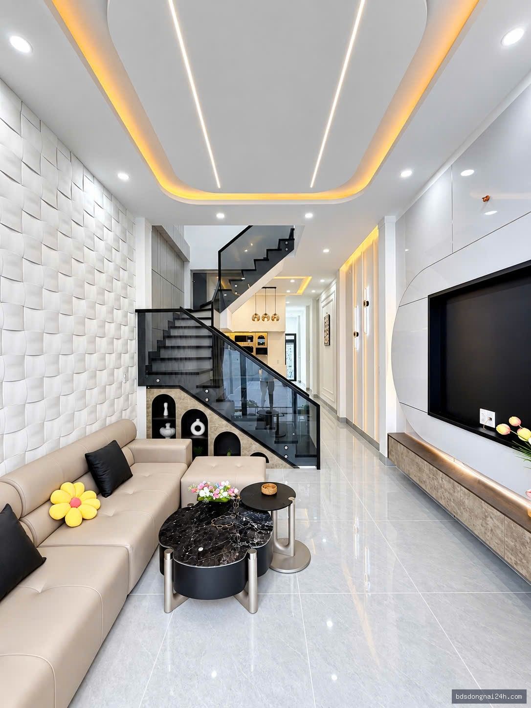 Bán nhà 1 trệt 1 lầu, sân ô tô tại Tân Phong, Biên Hòa (130m²) - Hình ảnh 5