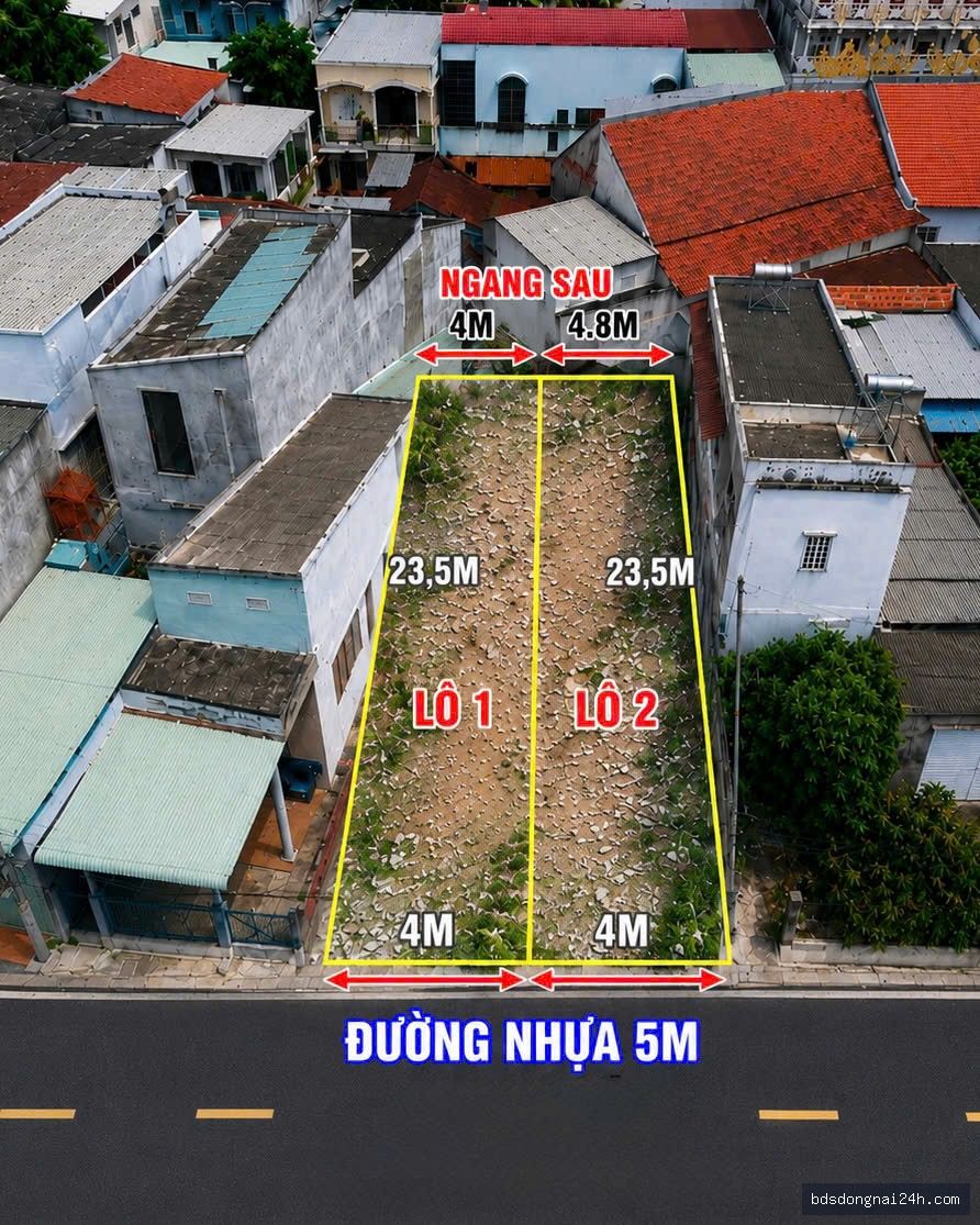 Bán mặt bằng kinh doanh mặt tiền, gần chợ (94,77m²)