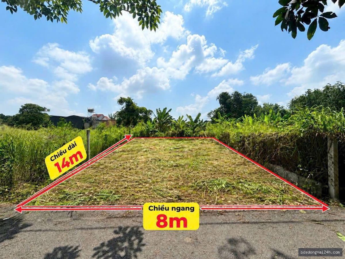 Bán đất thổ cư 100%, mặt tiền (112m²)