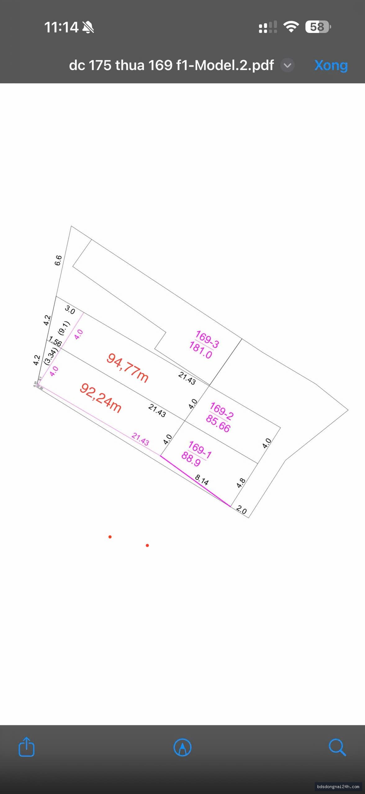 Bán mặt bằng kinh doanh mặt tiền, gần chợ (94,77m²) - Hình ảnh 7