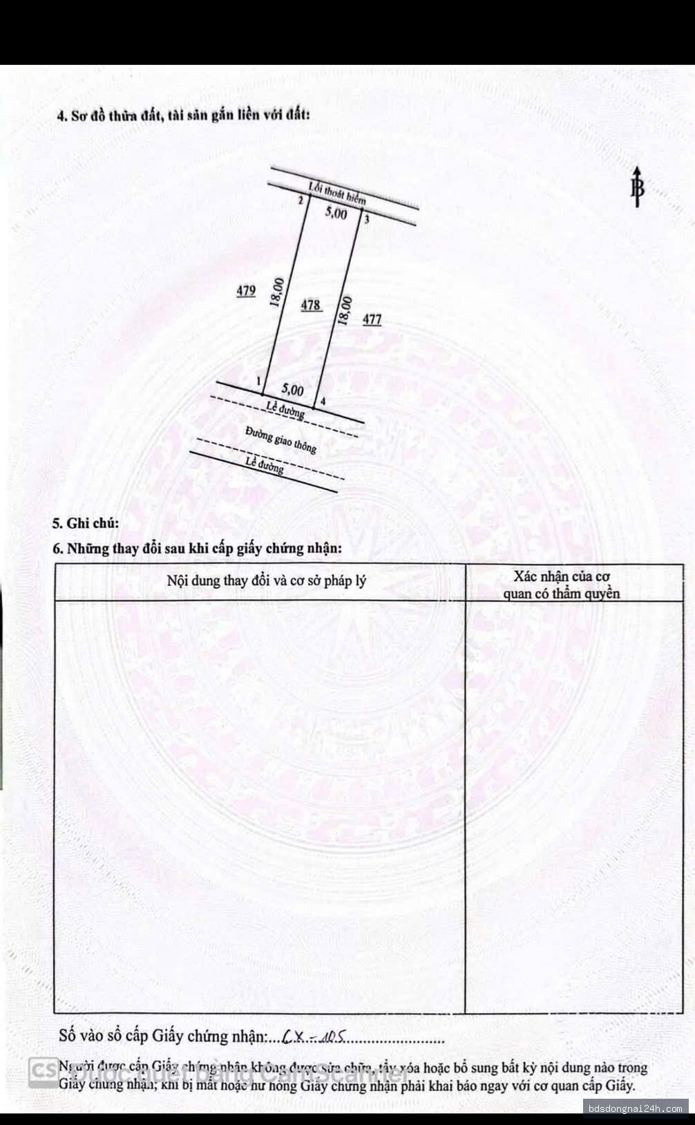 Bán đất tái định cư (90m²) - Hình ảnh 5