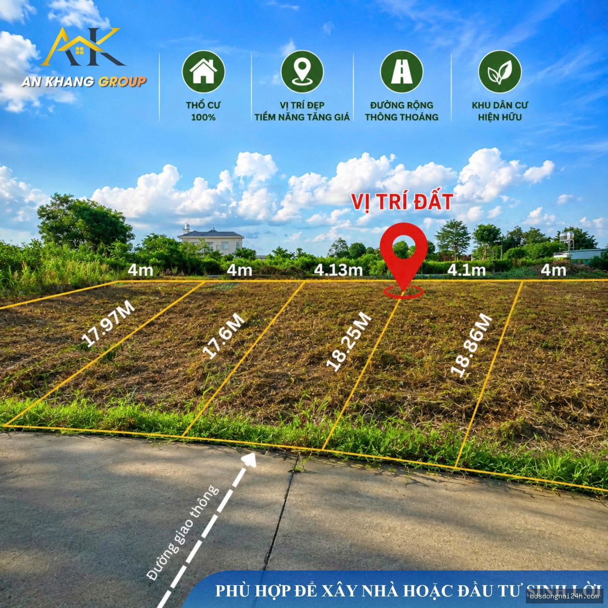 Bán đất nền mặt tiền tại Tân Triều (100m²) - Hình ảnh 2