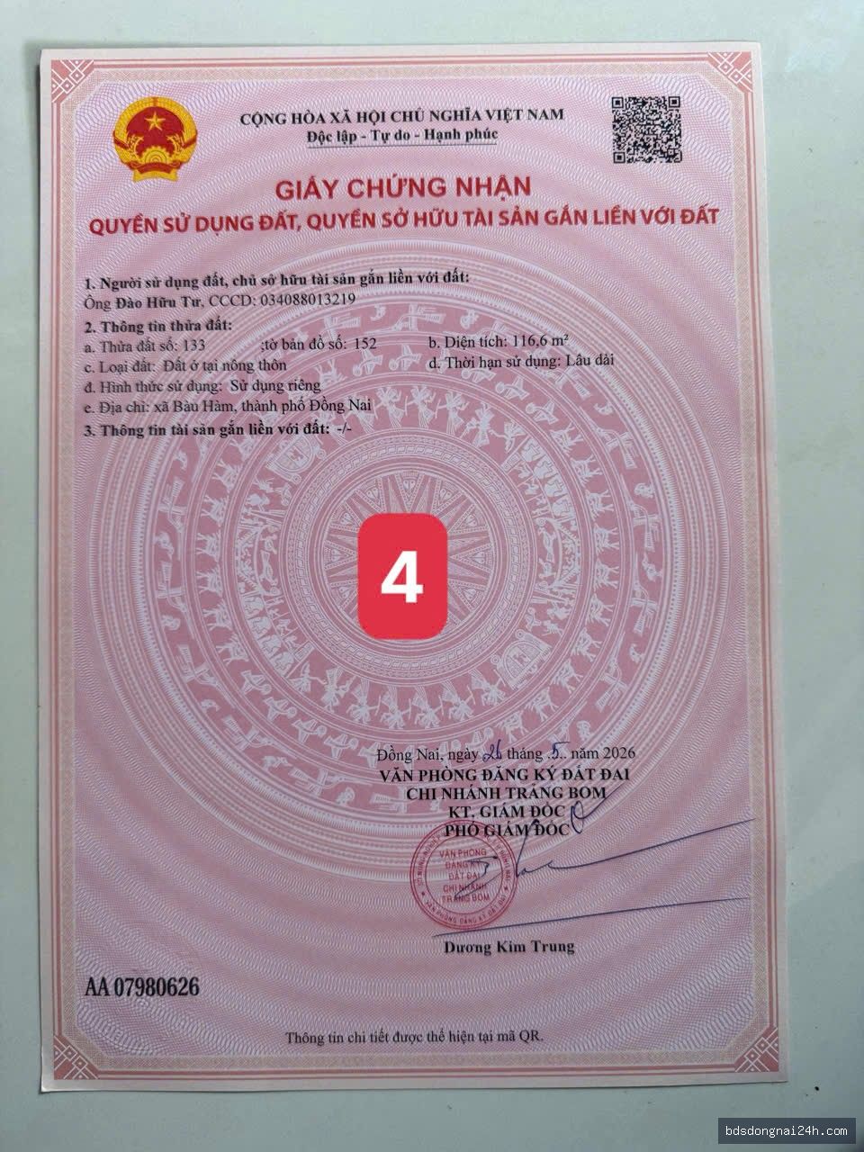 Bán đất thổ cư 100% gần chợ - Hình ảnh 10