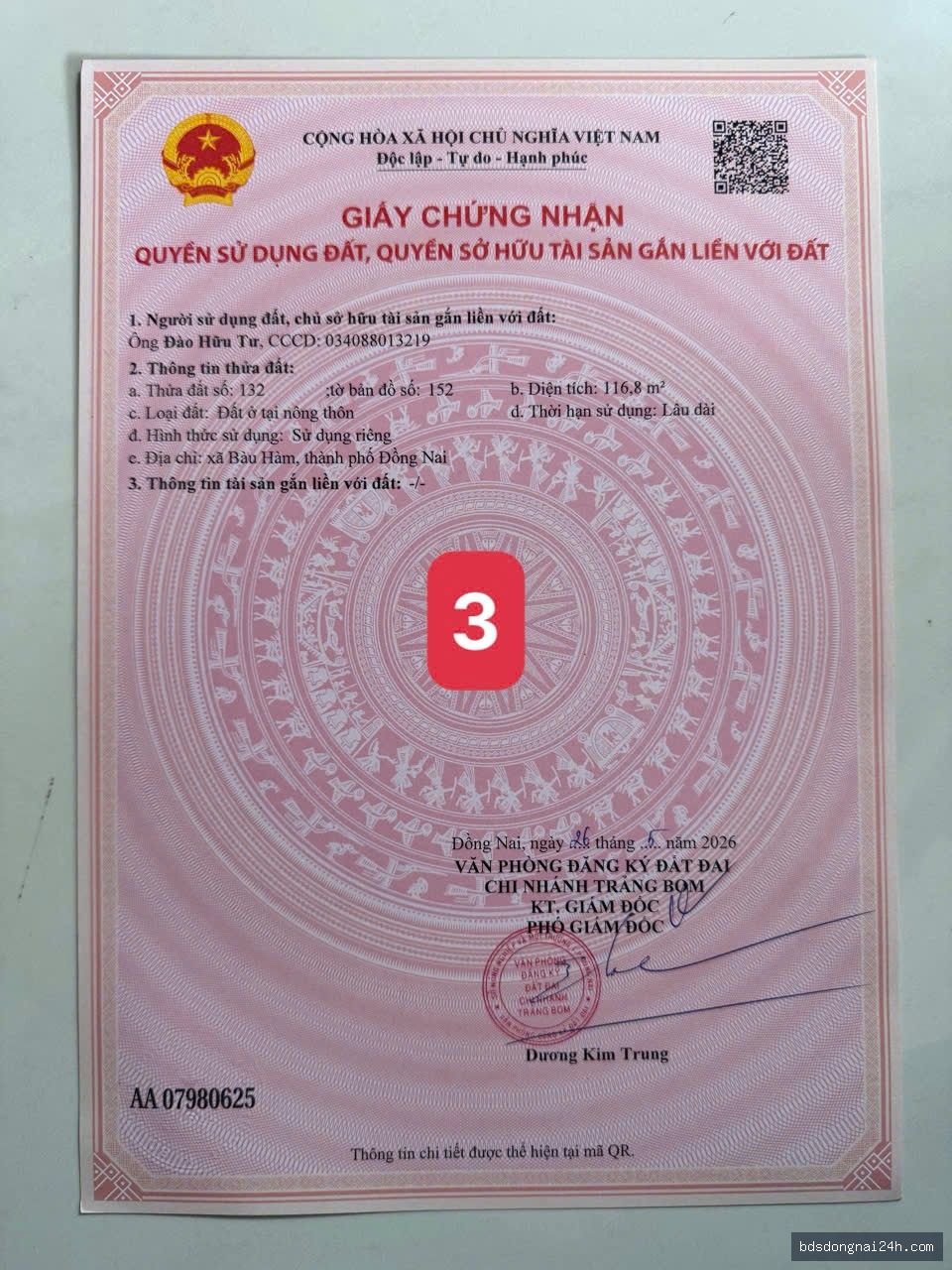 Bán đất thổ cư 100% gần chợ - Hình ảnh 8