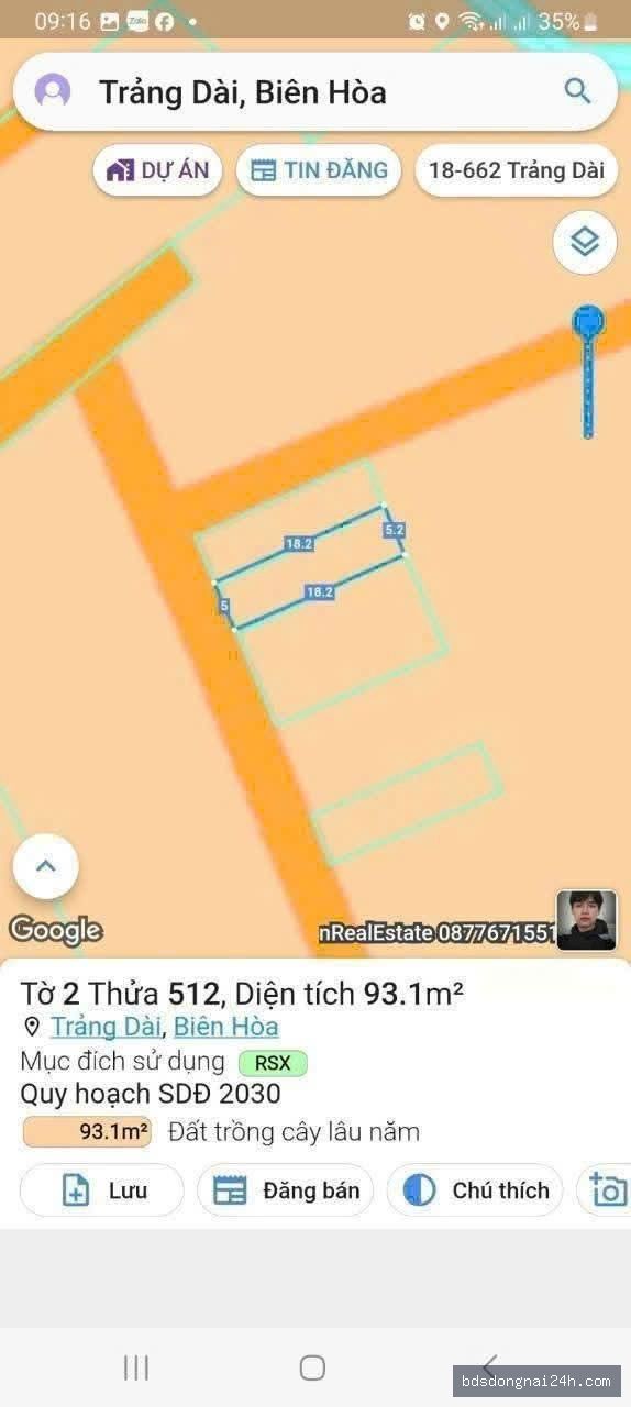 Bán đất nền gần chợ tại Trảng Dài, Biên Hòa (90m²) - Hình ảnh 2