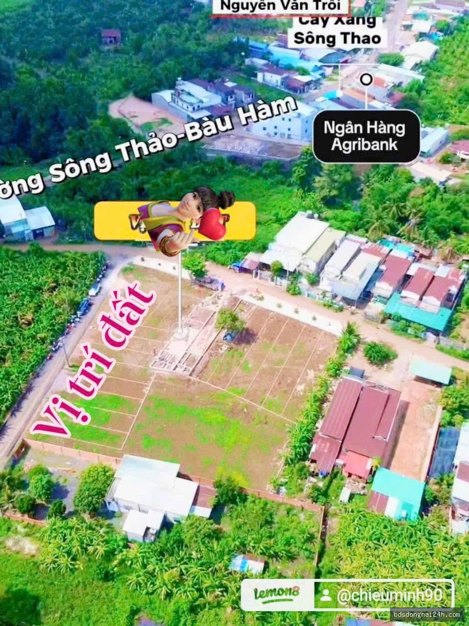 Bán đất nền sổ sẵn từ 103.5m² gần KCN Bàu Xéo, giá 690tr