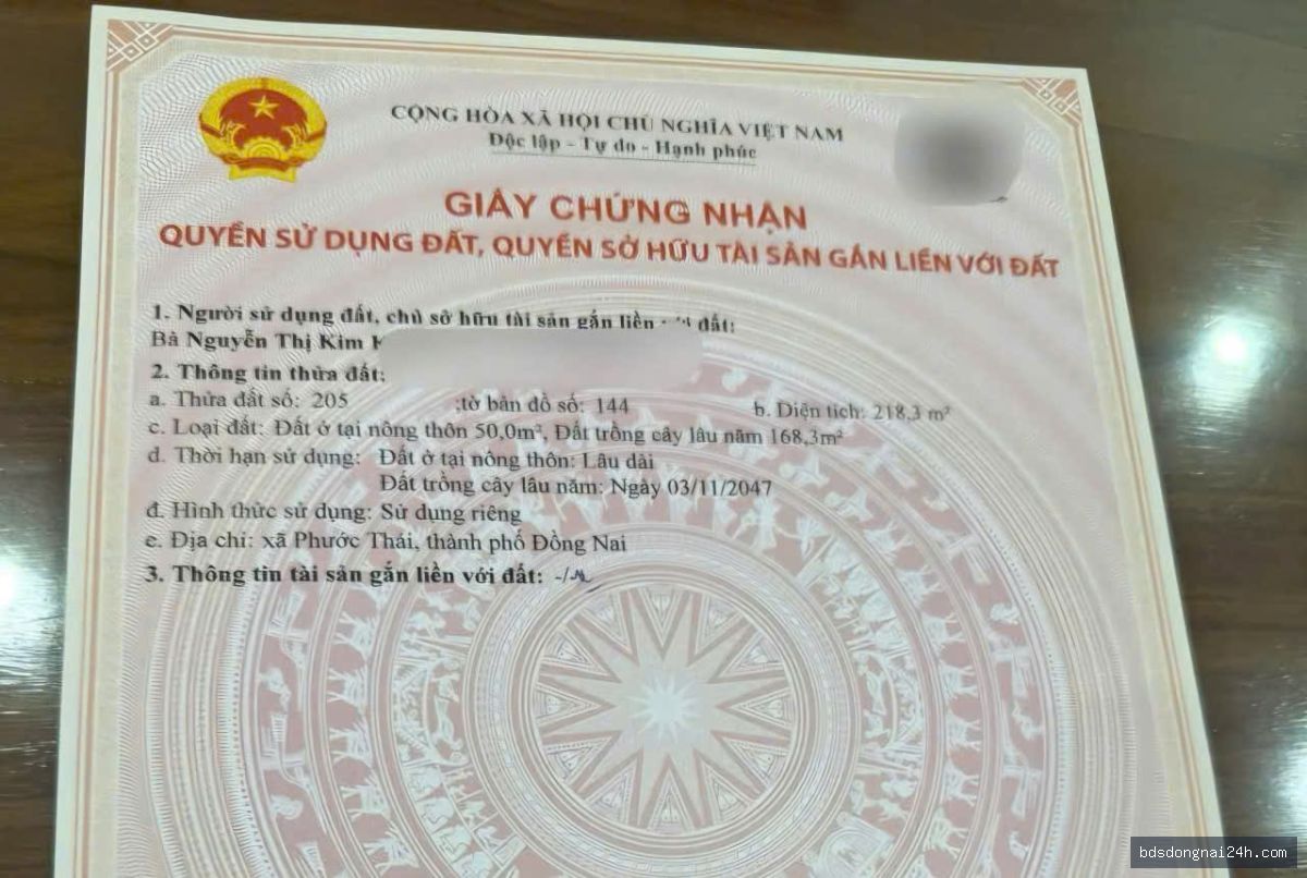 Cho thuê đất nền mặt tiền tại Tân Hiệp, Biên Hòa (218,3m²) - Hình ảnh 2