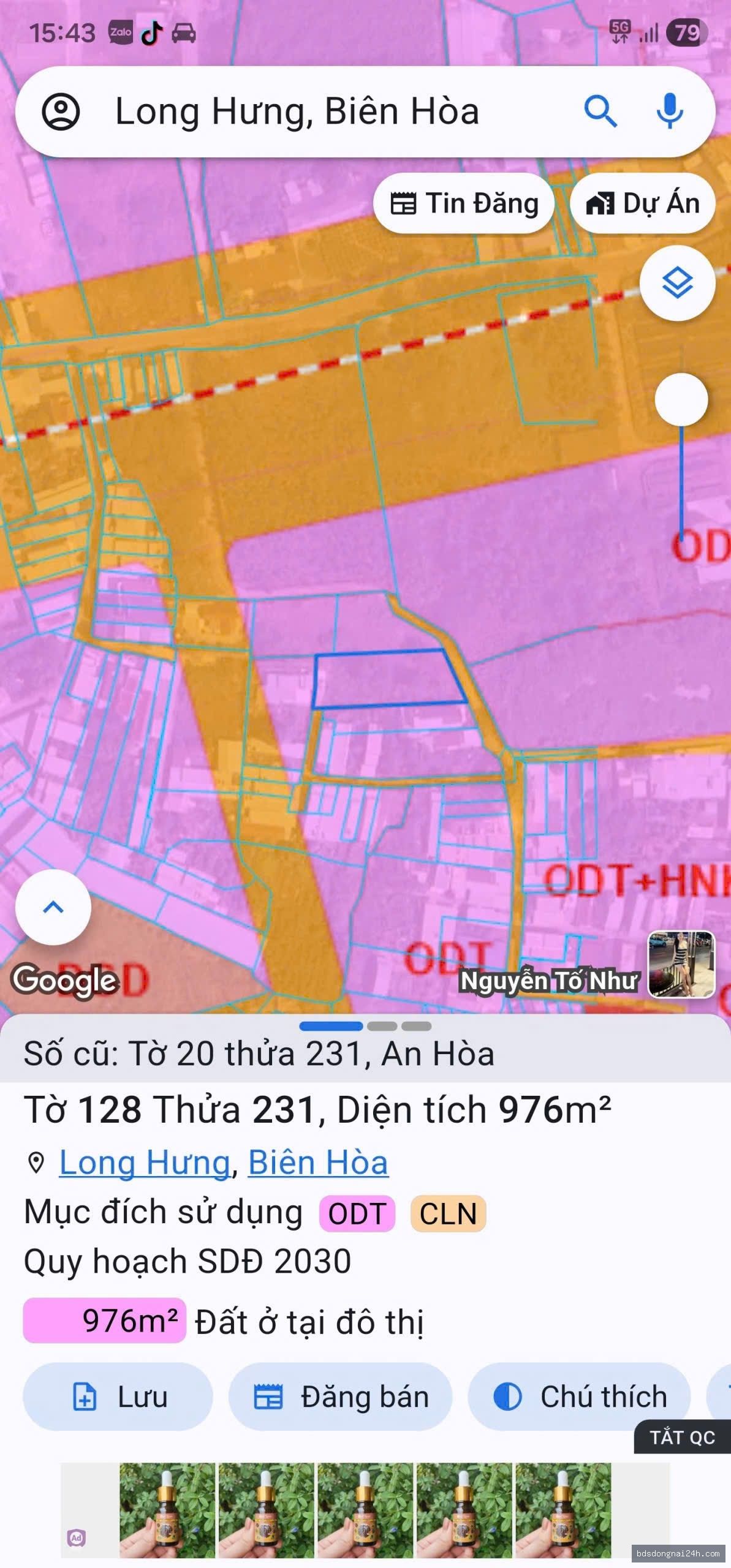 Bán đất nền (1120m²) - Hình ảnh 3