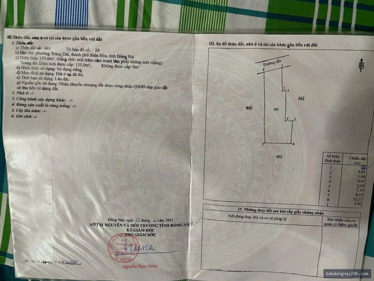Bán đất thổ cư 100% tại Trảng Dài, Biên Hòa (155m²) - Hình ảnh 3