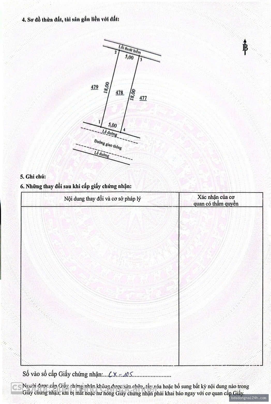 Bán đất tái định cư mặt tiền (80m²) - Hình ảnh 6