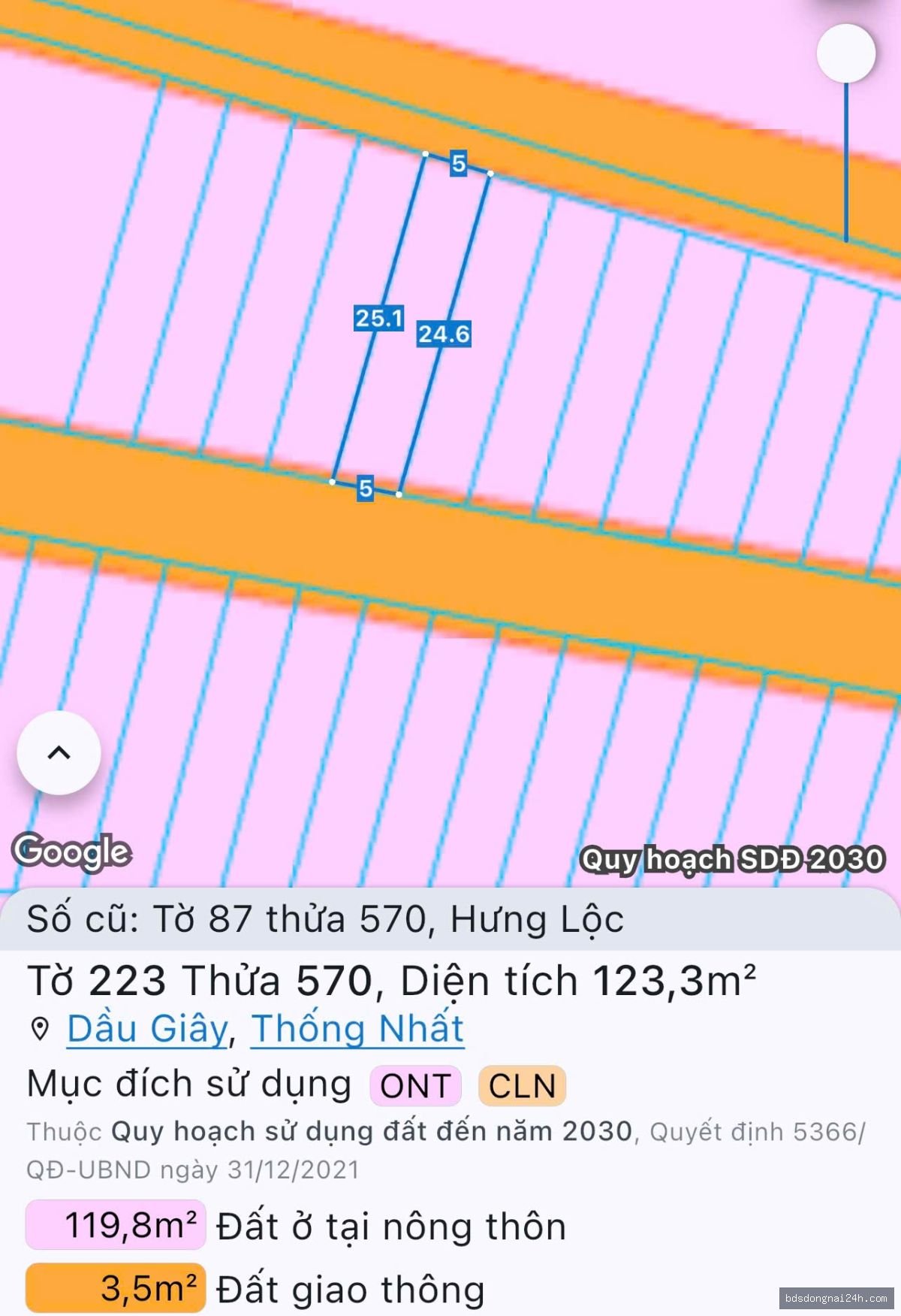 Bán đất tái định cư tại Long Thành
