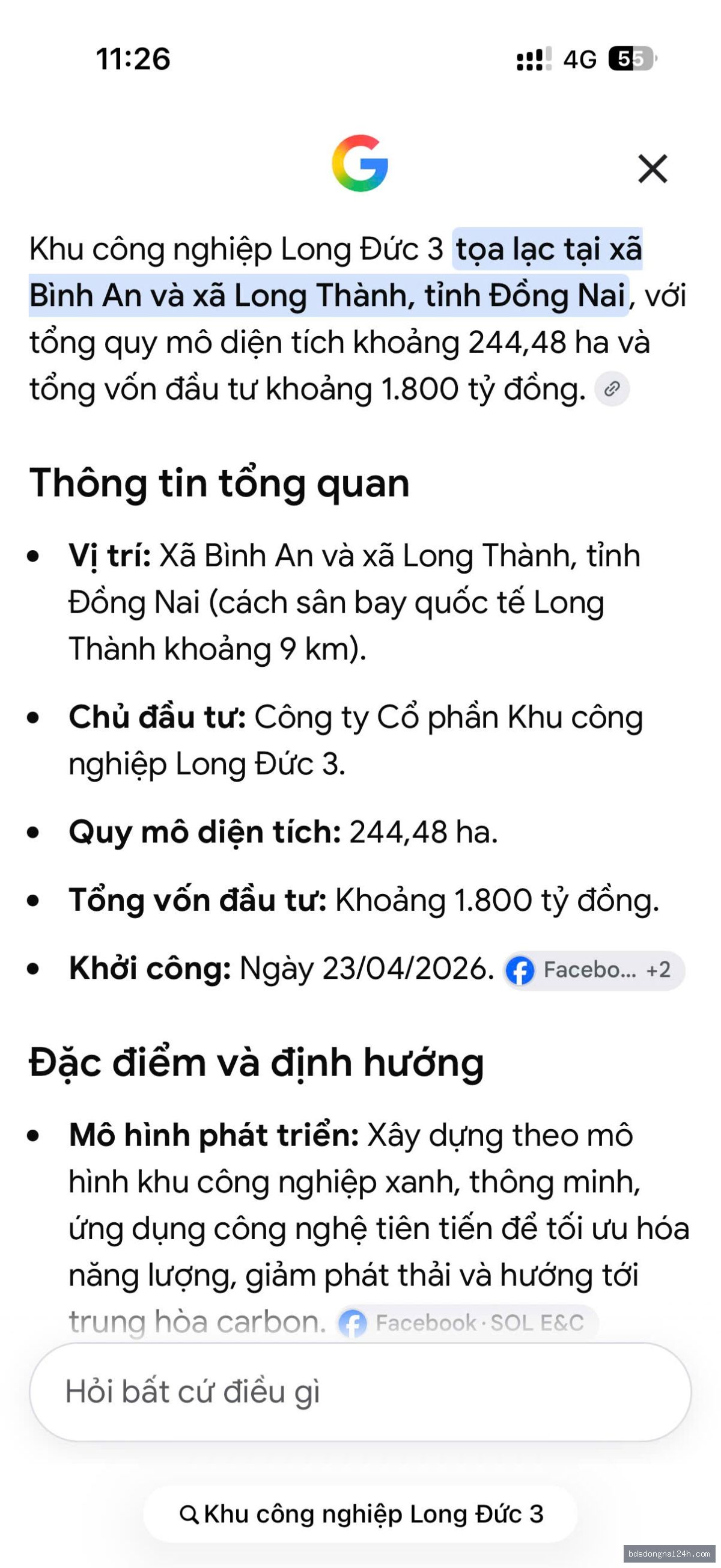 Bán mặt bằng kinh doanh mặt tiền tại Long Thành (460m²) - Hình ảnh 2