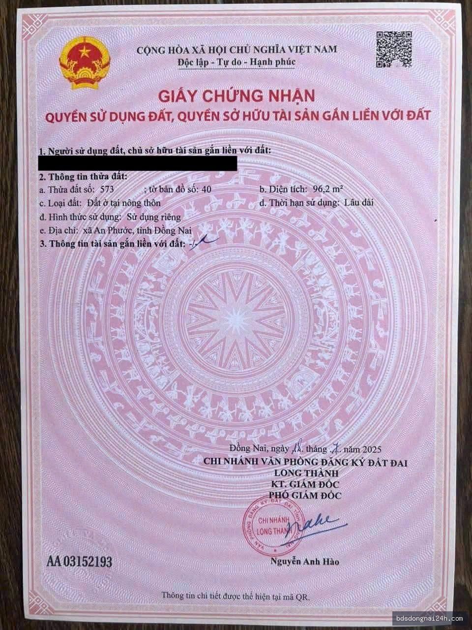 Bán đất nền (96.3m²) - Hình ảnh 5