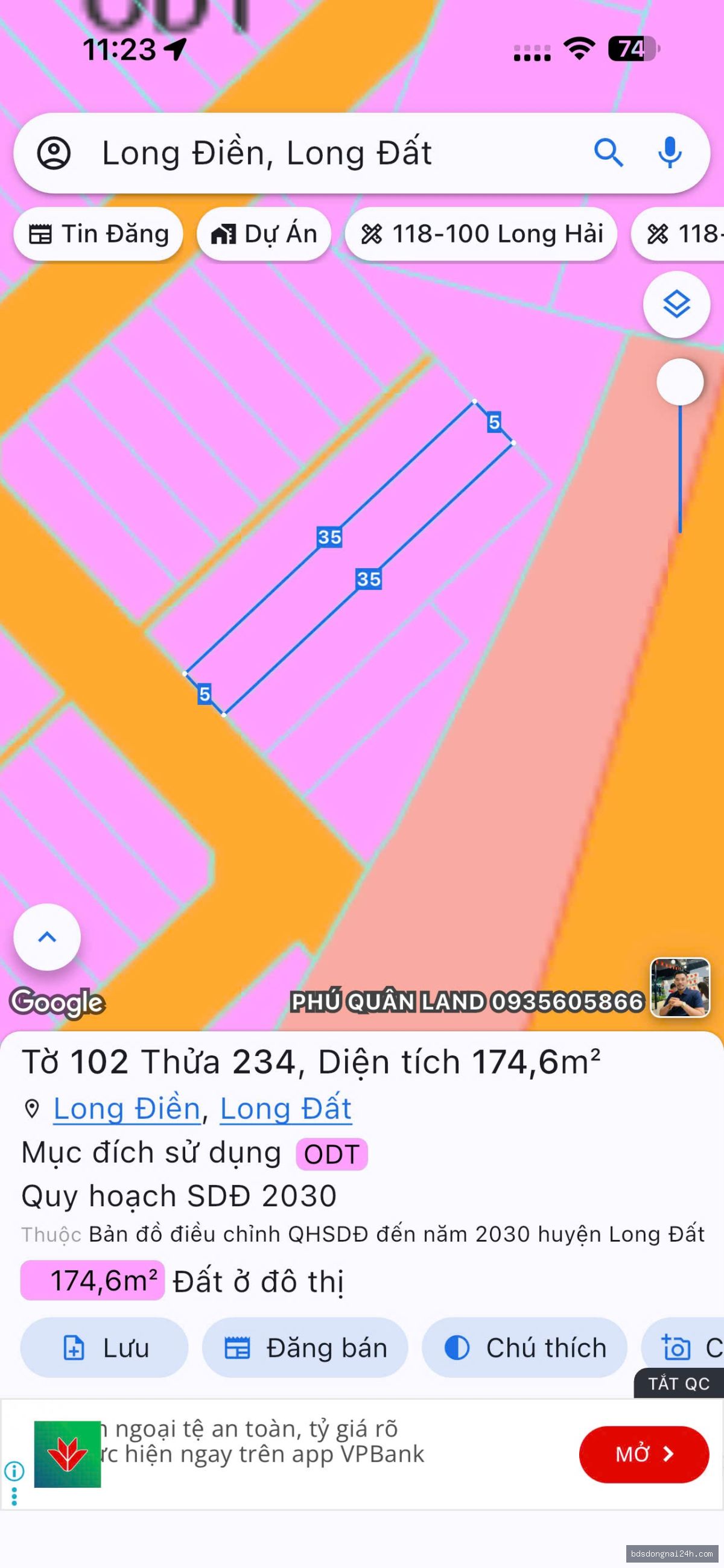 Bán đất nền mặt tiền tại Tam Hiệp, Biên Hòa - Hình ảnh 2