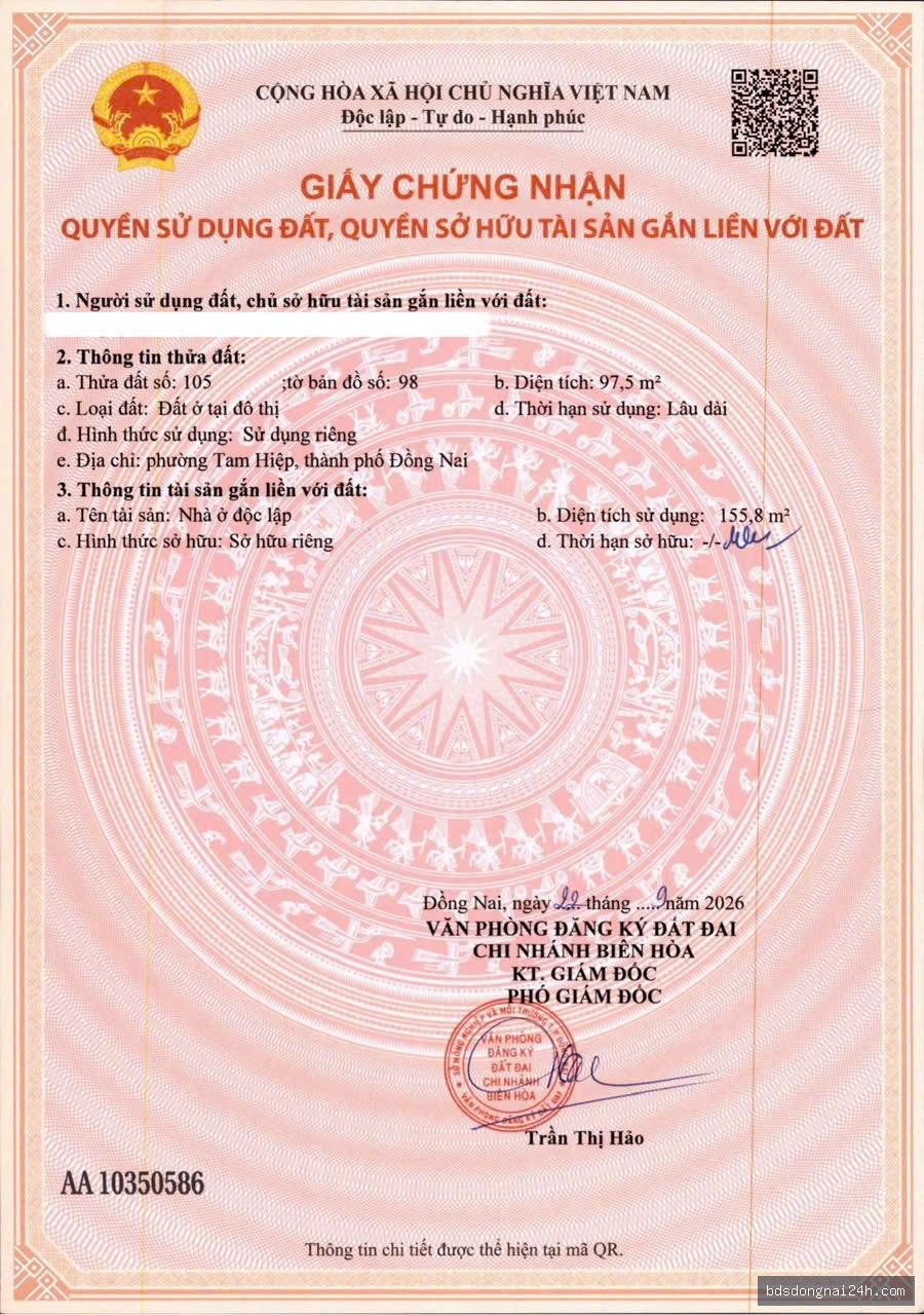 Bán nhà 1 trệt 1 lầu sân ô tô tại Tân Hiệp, Biên Hòa - Hình ảnh 6