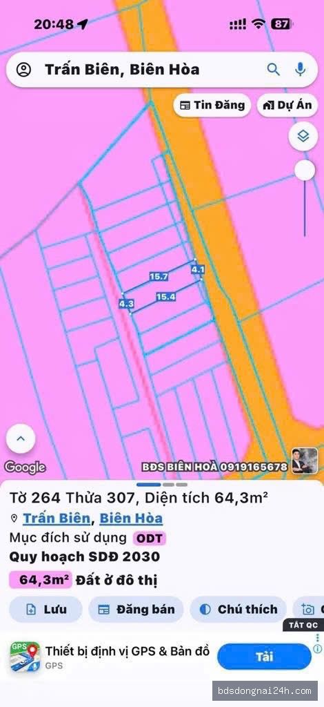 Bán cặp đất nền tại Hiệp Hòa, Biên Hòa (65.6m²) - Hình ảnh 4