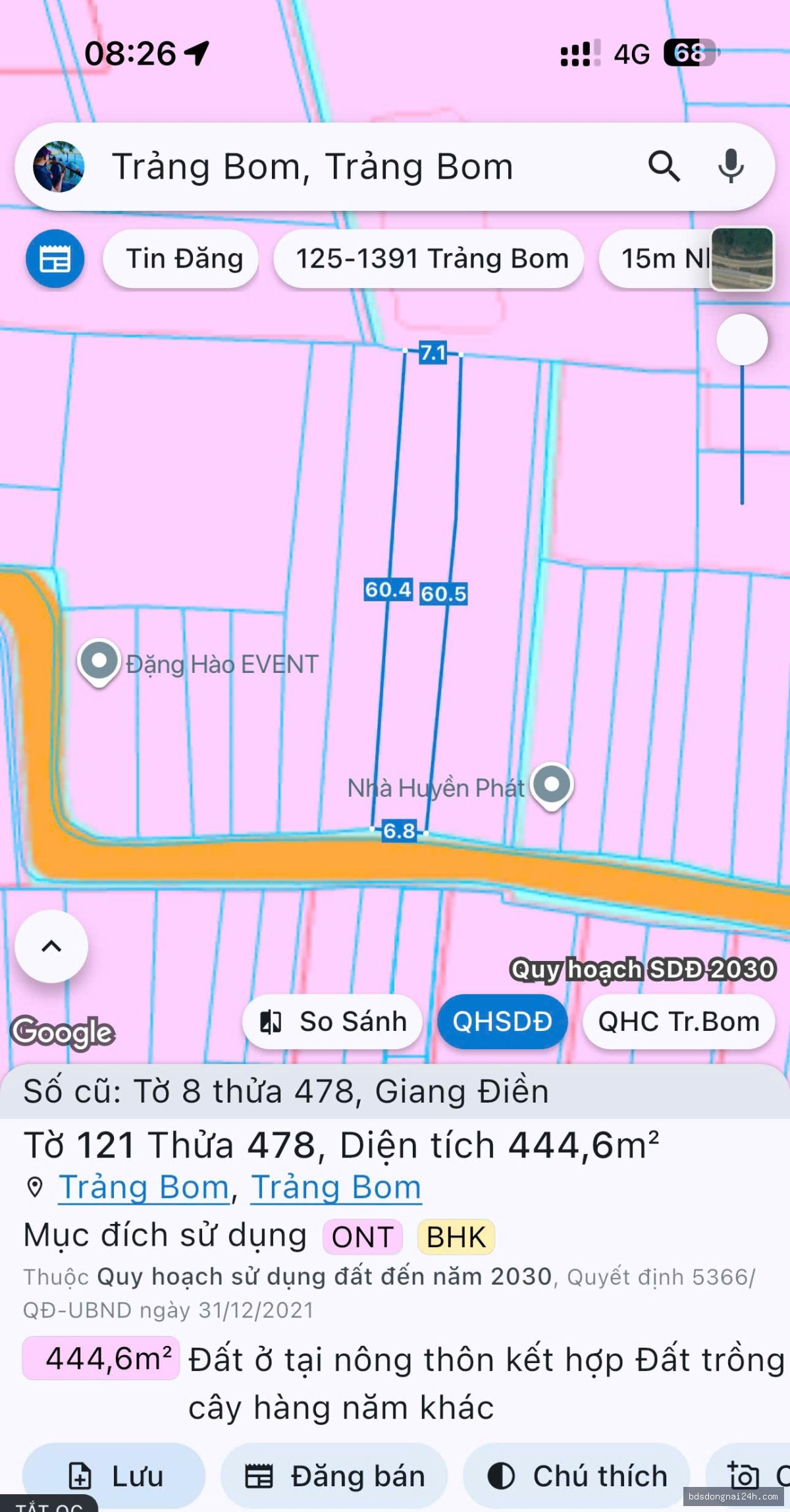 Bán nhà cấp 4, mặt tiền tại Trảng Bom (445m2) - Hình ảnh 14