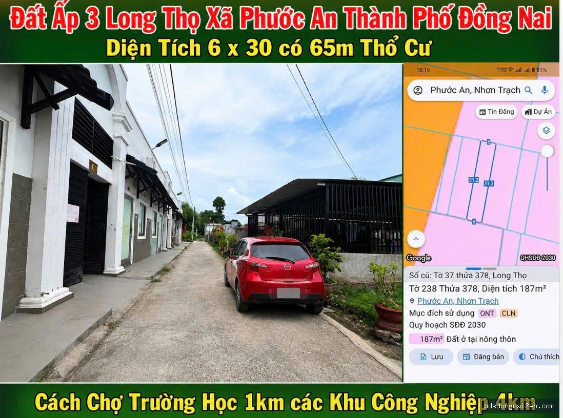 Bán đất nền (180m²) - Hình ảnh 1