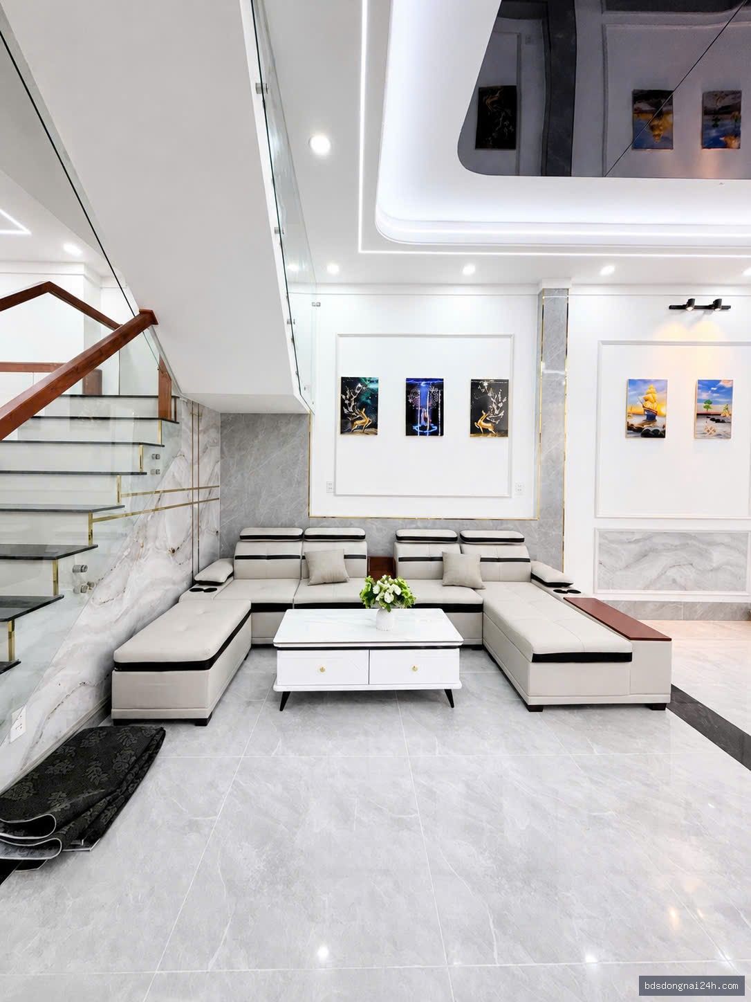 Bán nhà 1 trệt 1 lầu, sân ô tô, full nội thất (65m²) - Hình ảnh 8