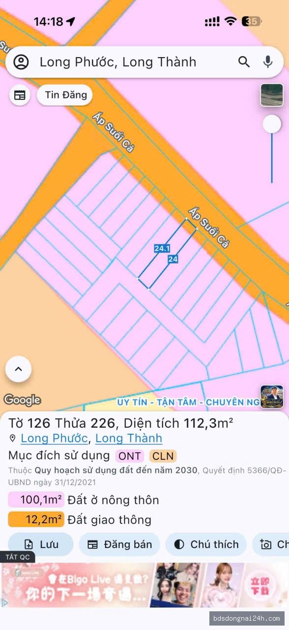 Bán đất nền, mặt tiền tại Tân Hiệp, Biên Hòa - Hình ảnh 2