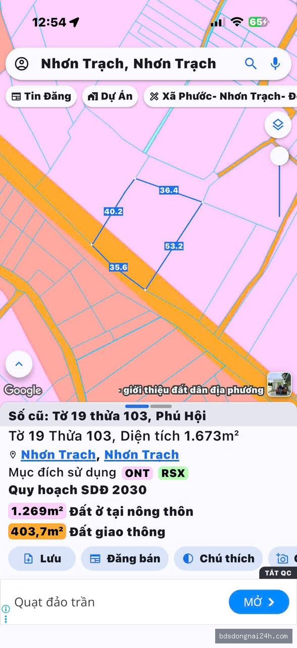 Bán mặt bằng kinh doanh mặt tiền tại Nhơn Trạch (1673m2) - Hình ảnh 4