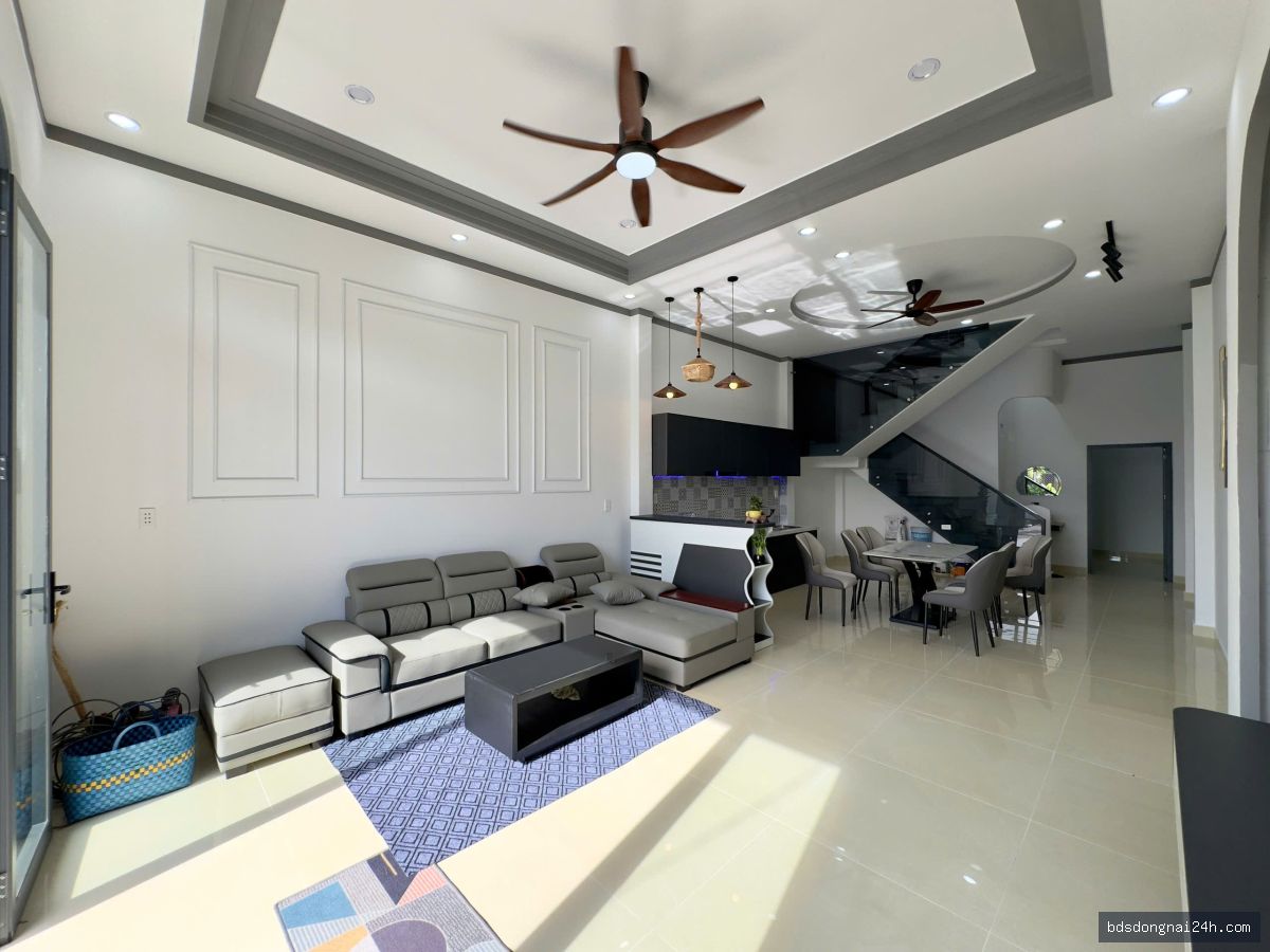 Bán nhà 1 trệt 1 lầu sân ô tô, gần chợ tại Hố Nai, Biên Hòa (96m²) - Hình ảnh 5