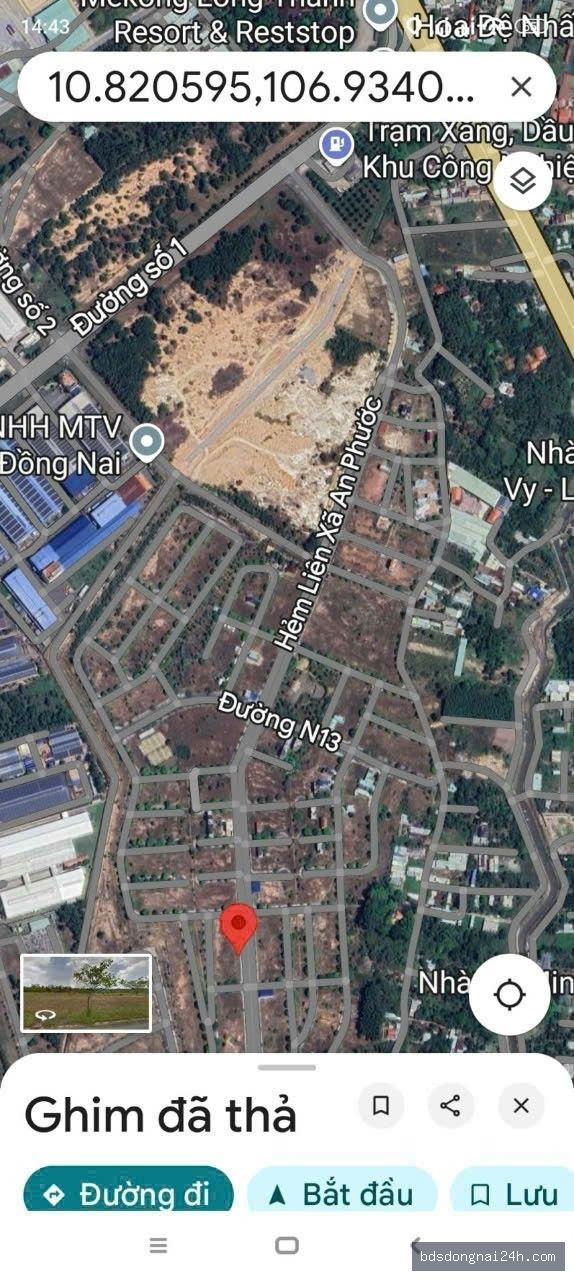 Bán đất thổ cư 100% mặt tiền tại Long Thành (108m²) - Hình ảnh 3