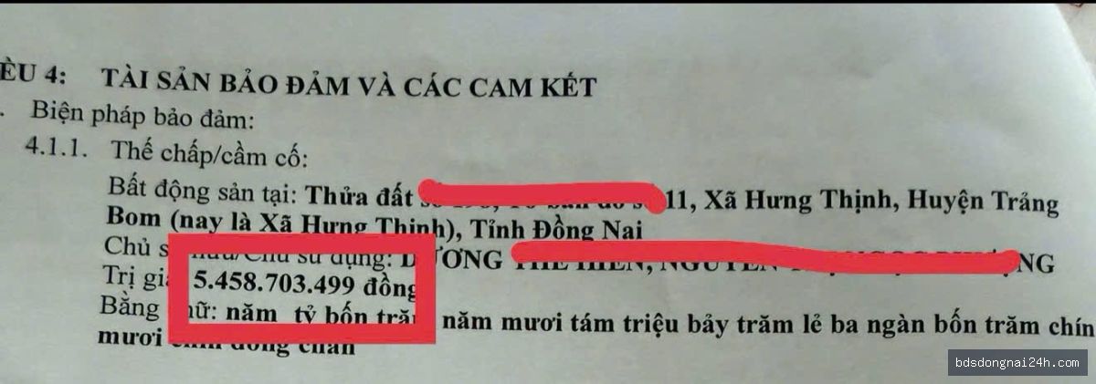 Cho thuê bất động sản, mặt tiền tại Trảng Bom (369m²)