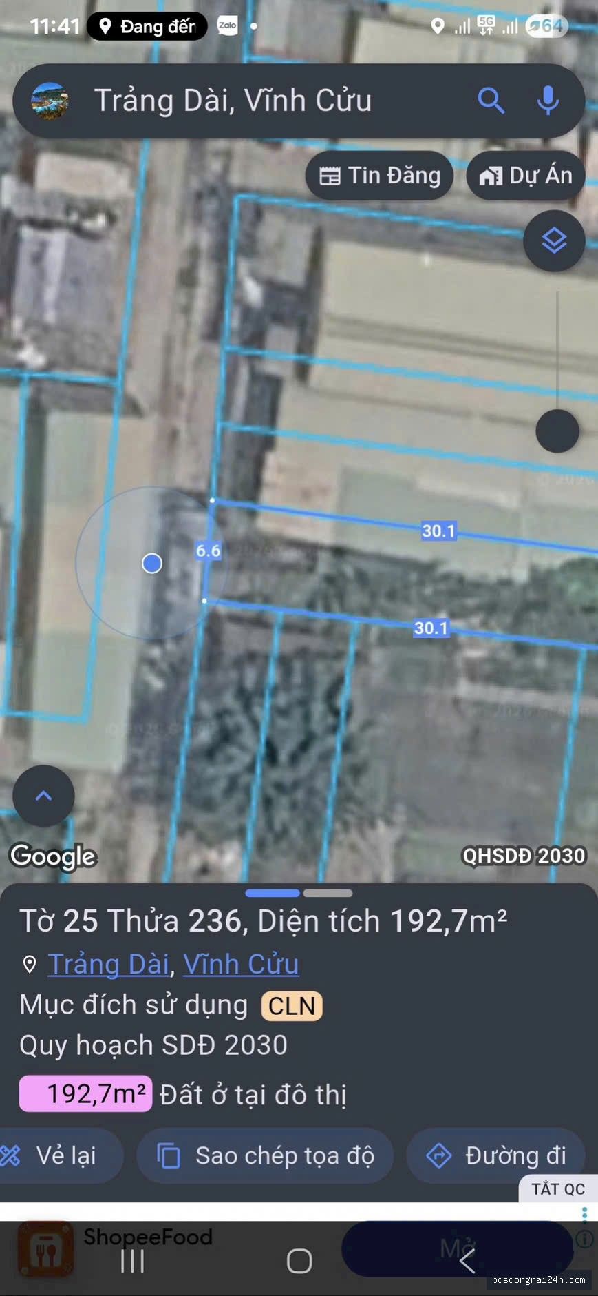 Bán đất nền tại Trảng Dài, Biên Hòa (192,7 m²) - Hình ảnh 5