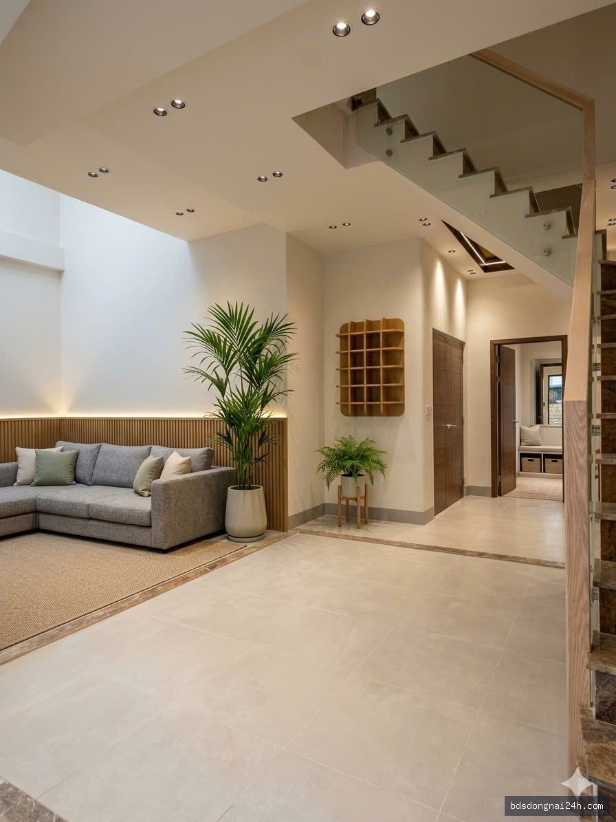 Bán nhà 1 trệt 2 lầu, sân ô tô (180m²) - Hình ảnh 4