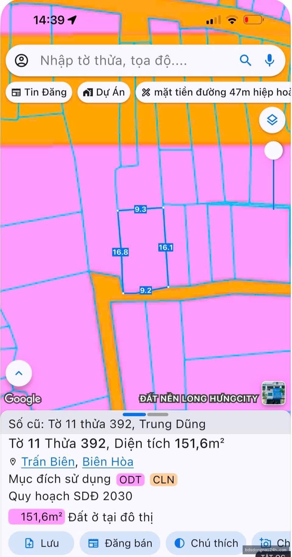 Bán lô đất biệt thự gần chợ (151m²) - Hình ảnh 5