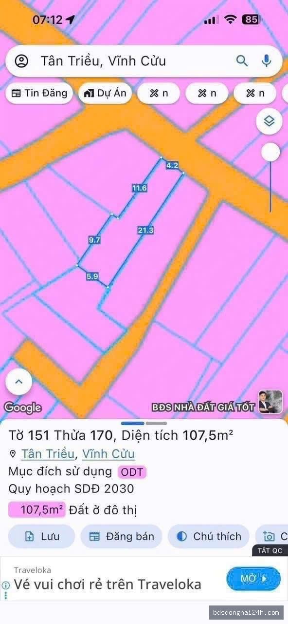 Bán đất nền, mặt tiền tại Tân Phong, Biên Hòa (88.2m²) - Hình ảnh 3